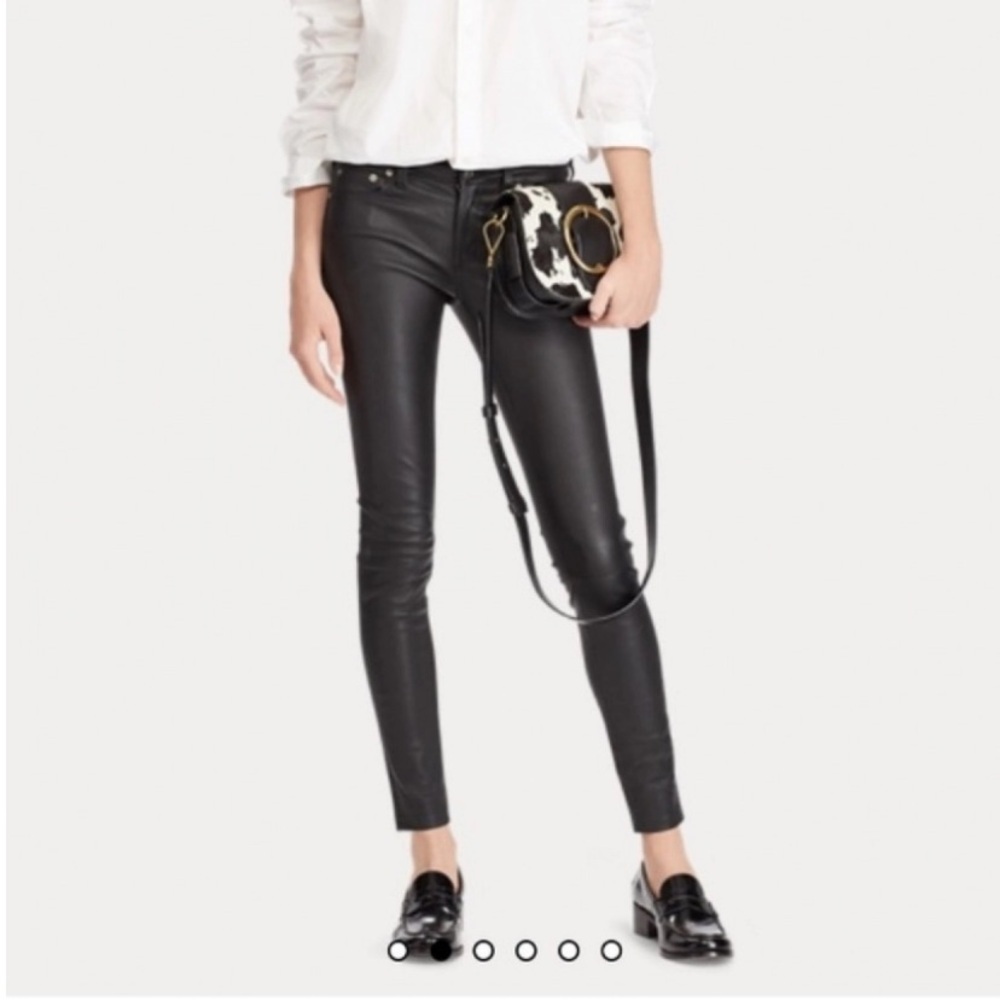 Polo RL all real leather new with tags 990 USS pants‍‍‍‍